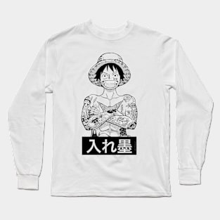 Luffy One Piece Tattoos Long Sleeve T-Shirt